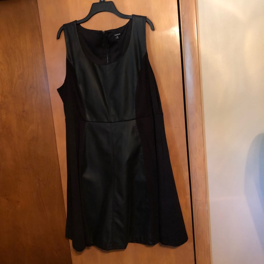 Black pleather dress